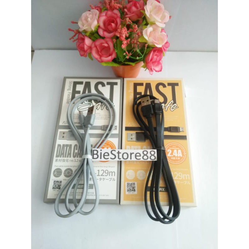 Jual Kabel Data Remax Fast Pro Safe RC-129M Micro USB Original 100% ...
