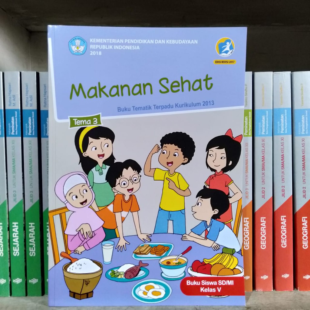 Jual BUKU PAKET TEMATIK SD KELAS 5 TEMA 3 MAKANAN SEHAT | Shopee Indonesia