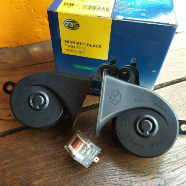 Jual Klakson Keong Hella Midnight Black Relay Klakson Shopee Indonesia