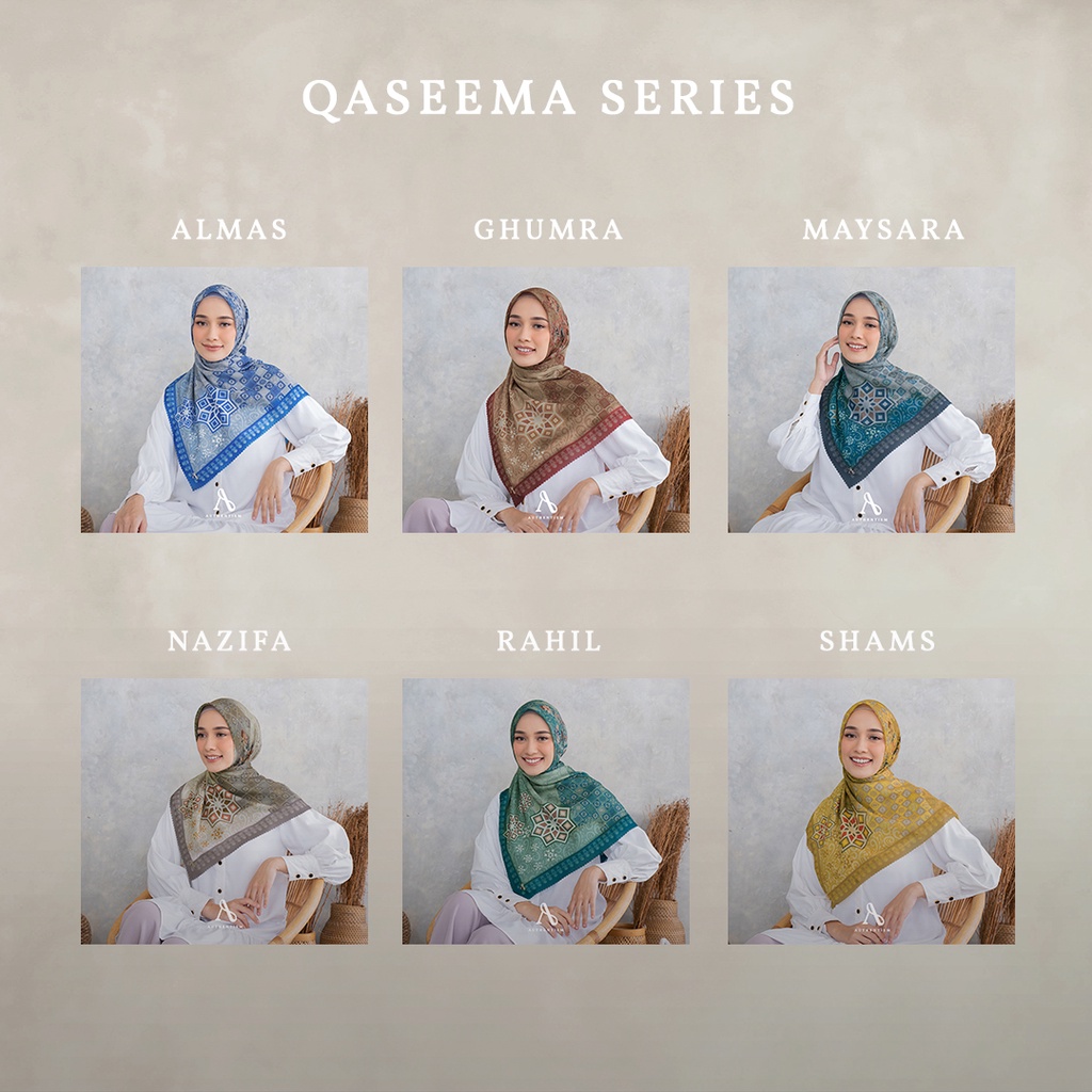 Jual AUTHENTISM ID | Qaseema Series - Kerudung Segi Empat Motif Voal ...