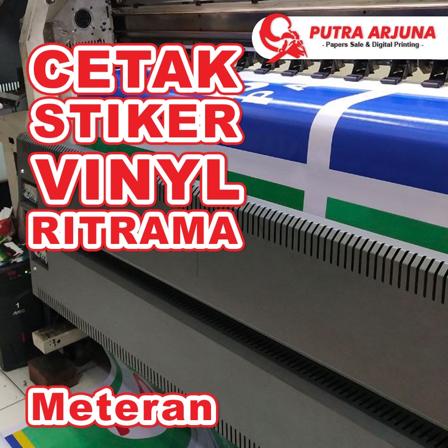 Jual CETAK STIKER VINYL RITRAMA / LABEL METERAN | Shopee Indonesia