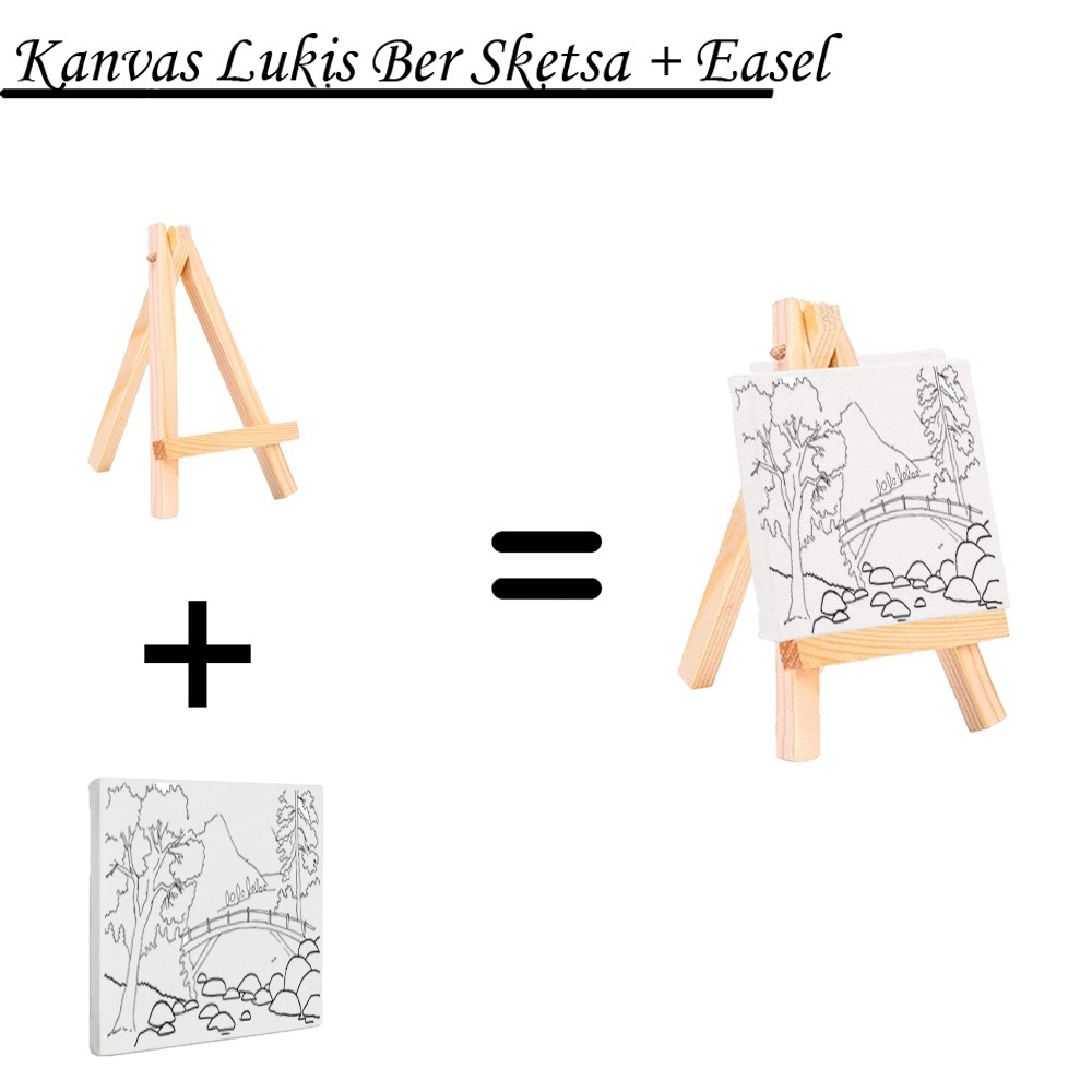 MEEDEN Easel for Kids, Kids Easel with 3 Paper Indonesia
