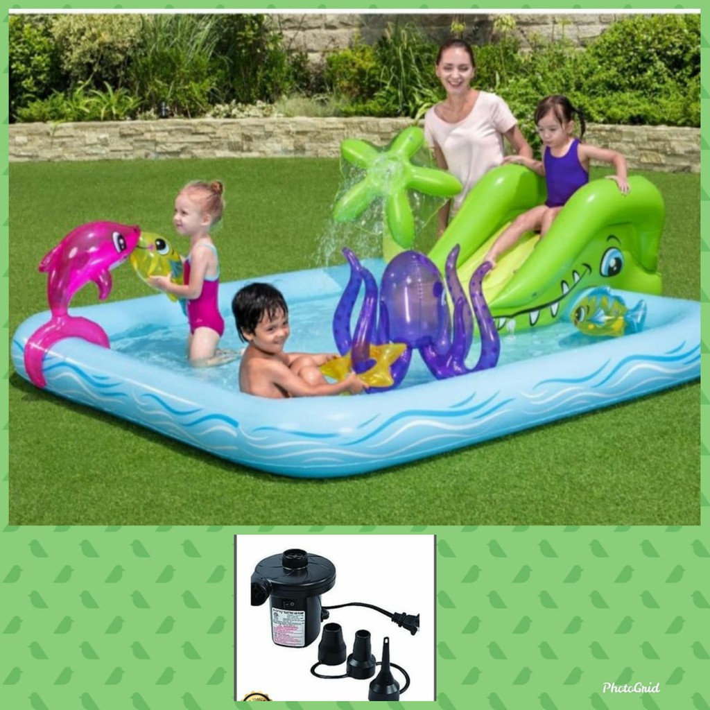 Jual KOLAM RENANG ANAK FANTASTIC AQUARIUM PLAY POOL BESTWAY 53052