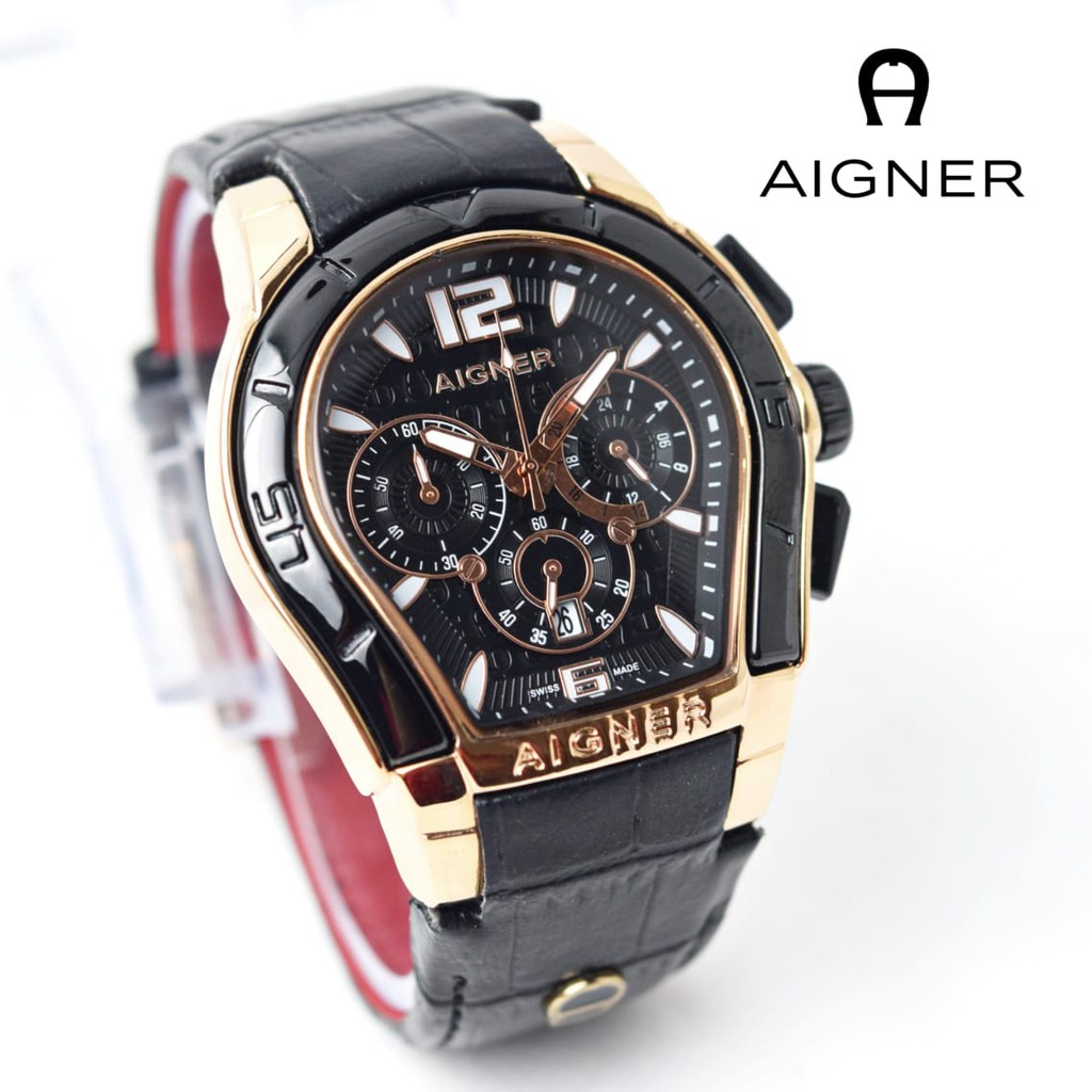 Jam Tangan Pria Fashion Aigner HB 8415 Chronograph Tanggal Aktif Bisa Bayar Ditempat COD Murah