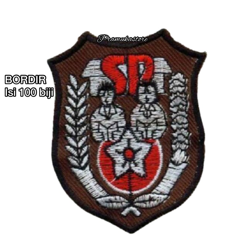 Jual Bet Sd Bordir Isi Biji Badge Sd Bed Sd Logo Sd Lambang