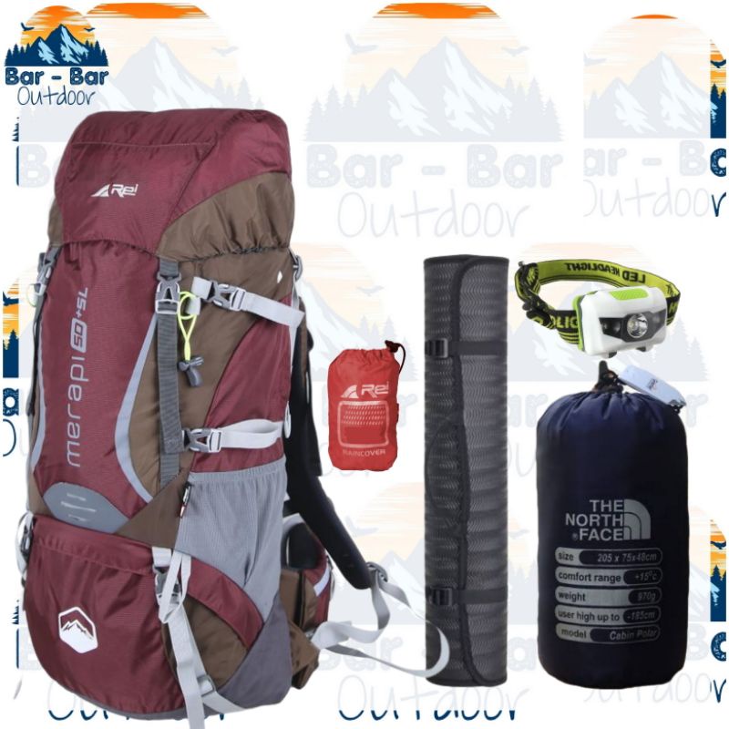 Jual Paket Perlengkapan Mendaki Tas Gunung Outdoor Carrier Arei Rei ...
