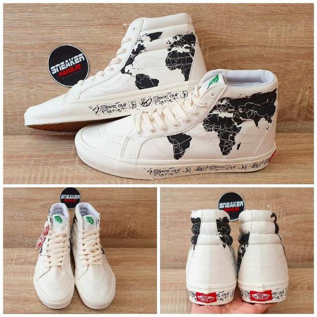 Jual SEPATU VANS SK8 HI SAVE OUR PLANET PREMIUM IMPORT Shopee Indonesia