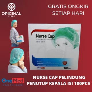 Jual NURSE CAP TOPI PERAWAT PENUTUP KEPALA ONEMED 100pcs | Shopee Indonesia