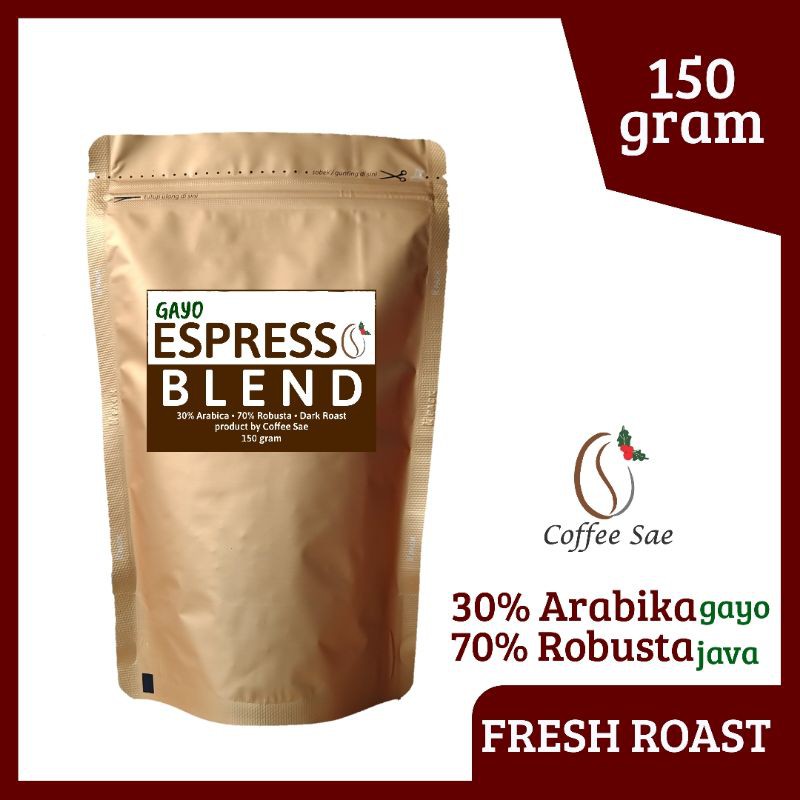 Jual Kopi Gayo Espresso Blend Gram Coffeesae Robusta Dan Arabika