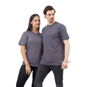 ABU POLOS TUA Cotton Combed 20s Lengan Pendek (PRIA WANITA)