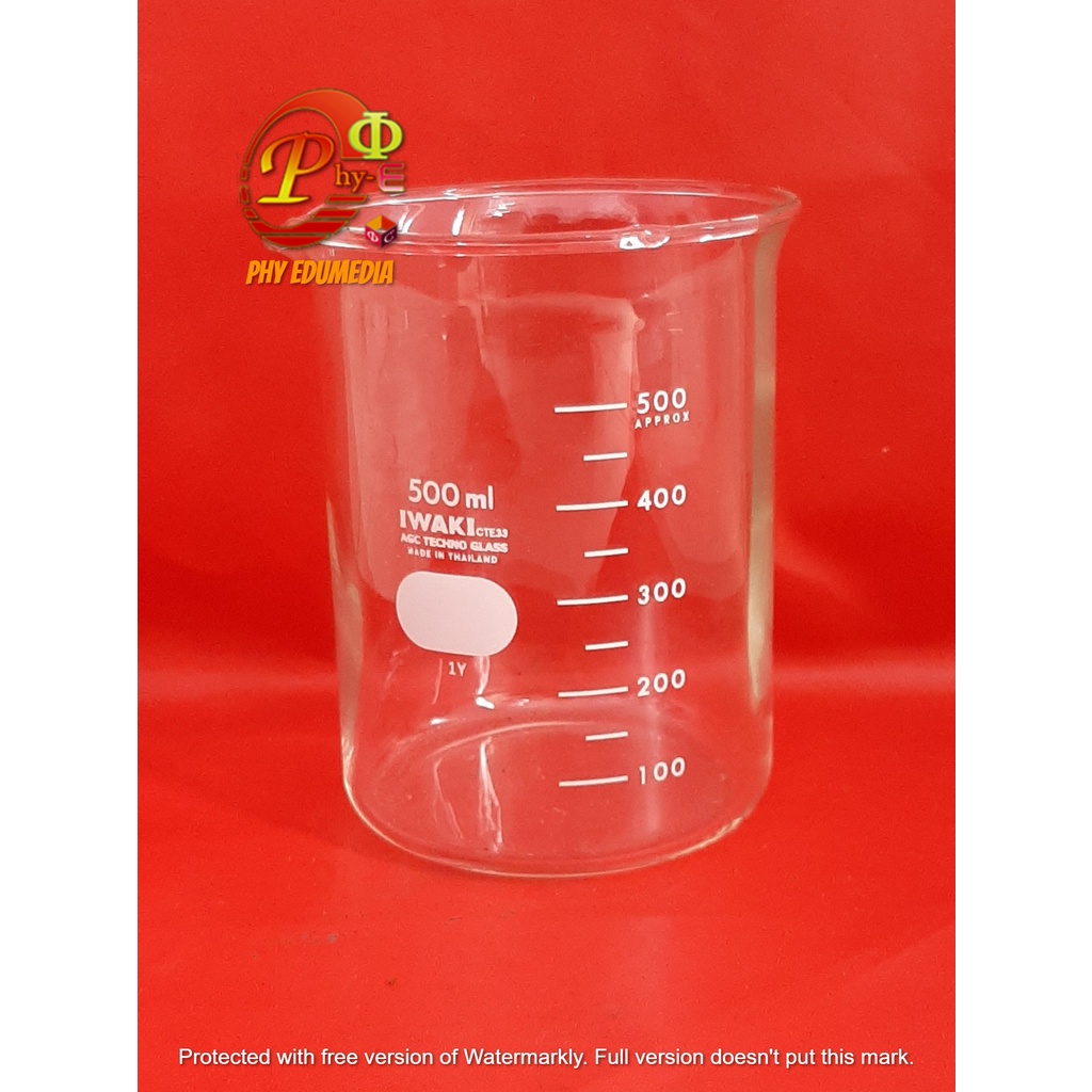Jual Beaker Beaker 500ml Iwaki Beaker Glass 500ml Gelas Kimia 500ml Iwaki Shopee Indonesia 5563