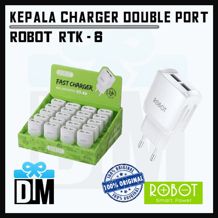 Jual Kepala Adapter Batok Charger Casan cas Dual Double 2 dua port USB ...