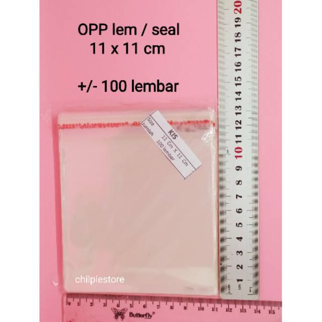 Jual (isi 100) OPP 11x11 tebal 18 micron / Plastik OPP 11x11 cm ...