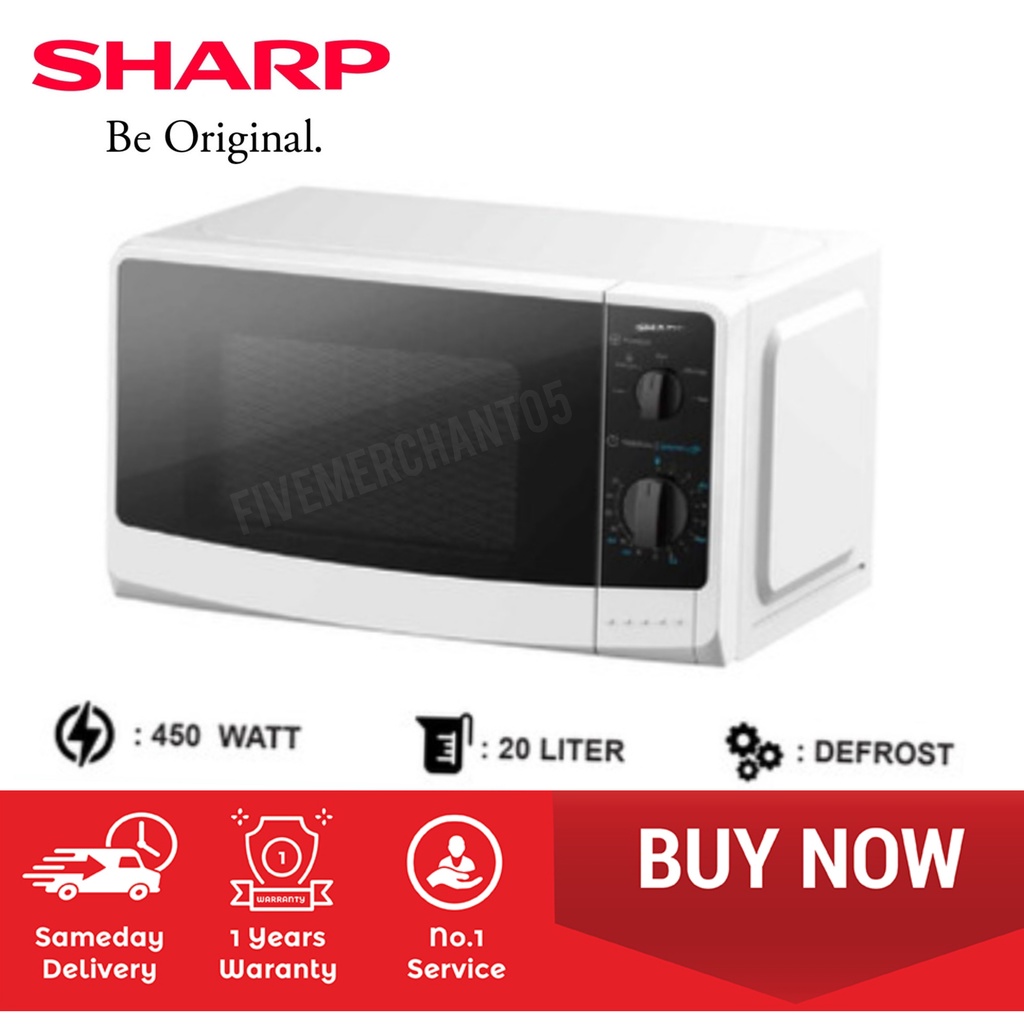 Jual Microwave Oven Sharp R220MAWH 20 Liter 450 W Low Watt Sharp