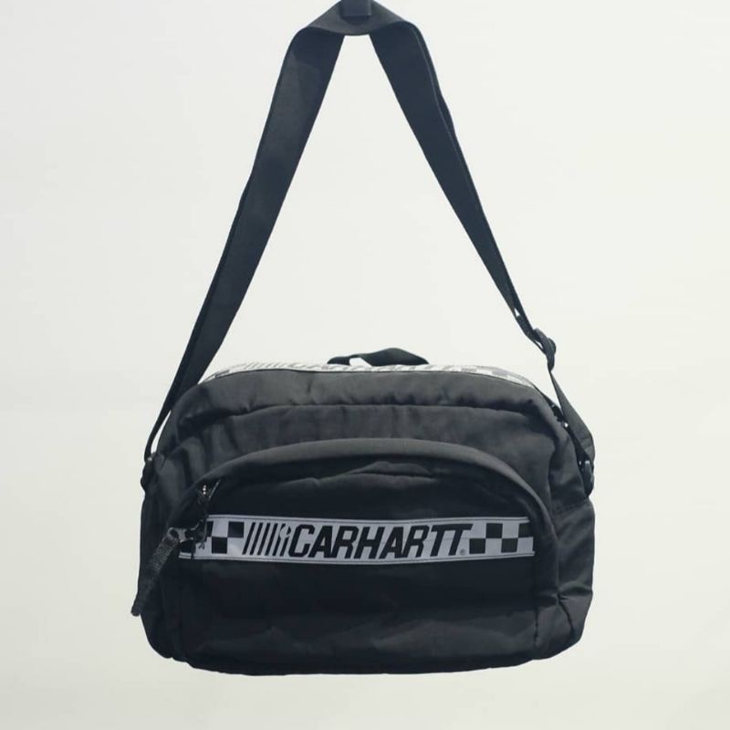 Jual Carhartt WIP Senna Shoulder Bag Black And Dark Blue Original Shopee Indonesia