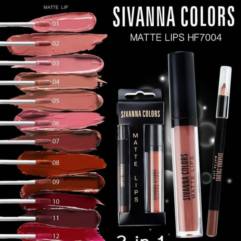 Jual Sivanna Colors Matte Lips | Shopee Indonesia