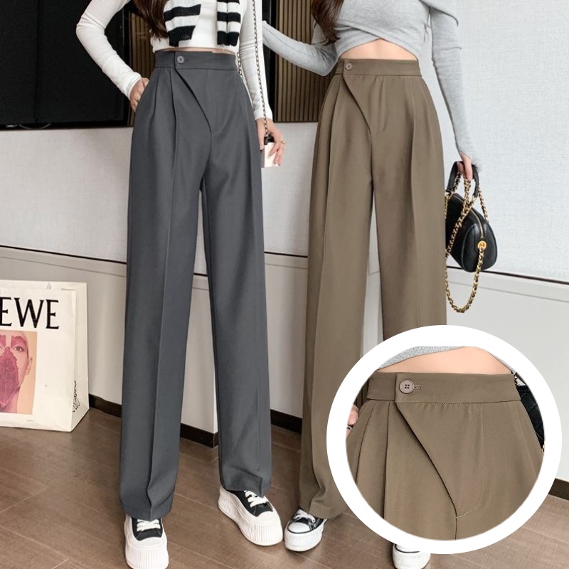 Jual Korean Long Pants/Celana Culottes Abstrak Hitam Tinta - Kab. Tangerang  - Pyc Outlet