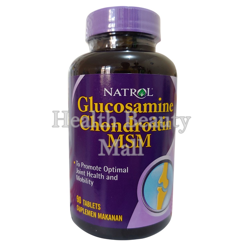 Jual Natrol Glucosamine Chondroitin MSM - 90 Tablet - Memelihara ...