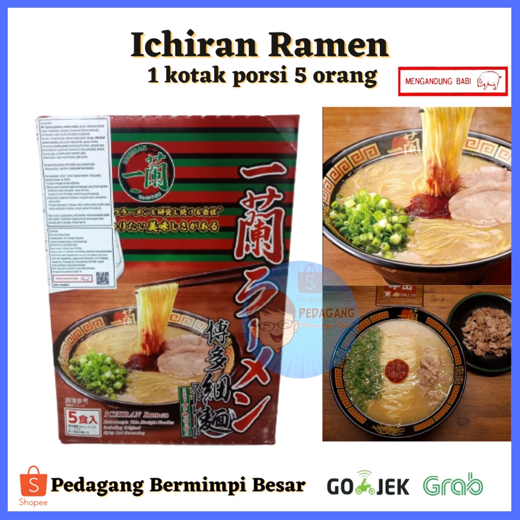 Jual Ichiran Ramen 1 kotak porsi 5 orang/ Ichiran Ramen/ Ramen/ Mie