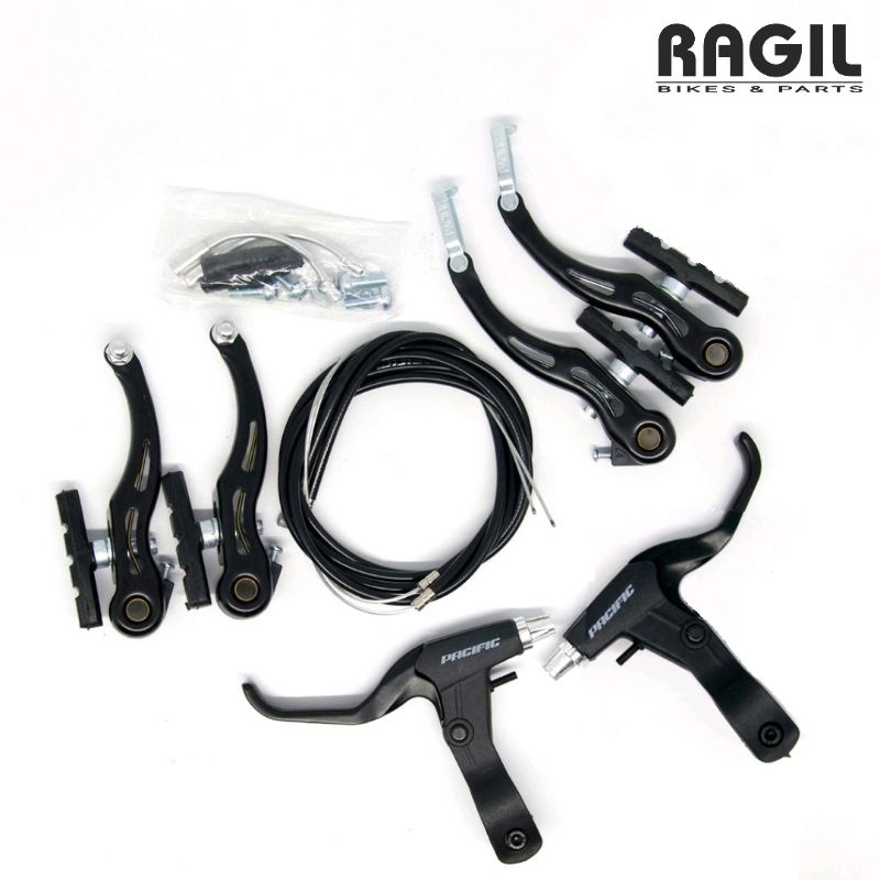 Jual REM SEPEDA V BRAKE PACIFIC SEMI ALLOY HITAM MTB FEDERAL BMX CITY ...