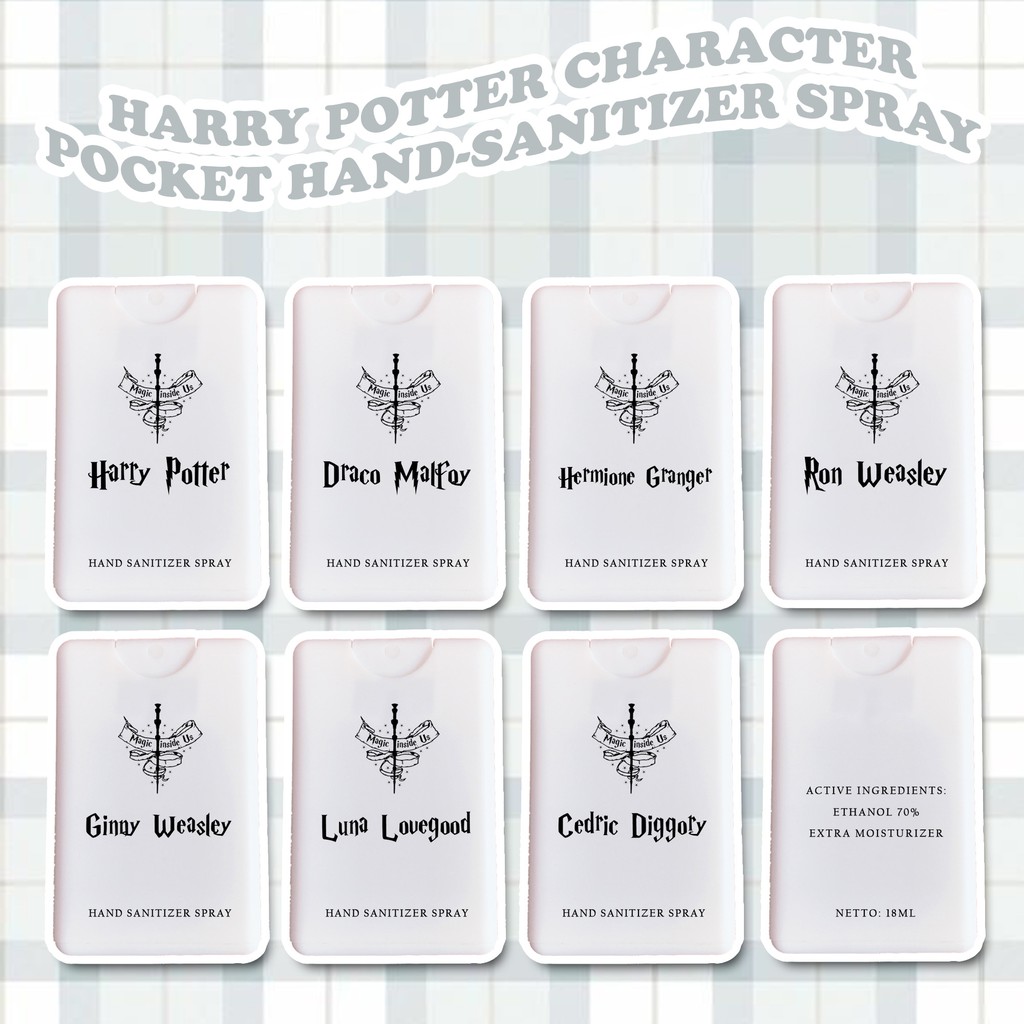 Jual HAND SANITIZER POCKET HARRY POTTER CHARACTER EDITION Shopee