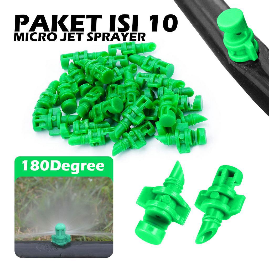 Jual Paket Isi 10 Micro Sprayer 180 / Mikro Jet / Aeroponik