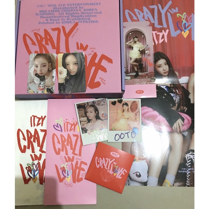Jual Album Itzy Crazy In Love (Itzy Ver) Unsealed Fullset Shopee