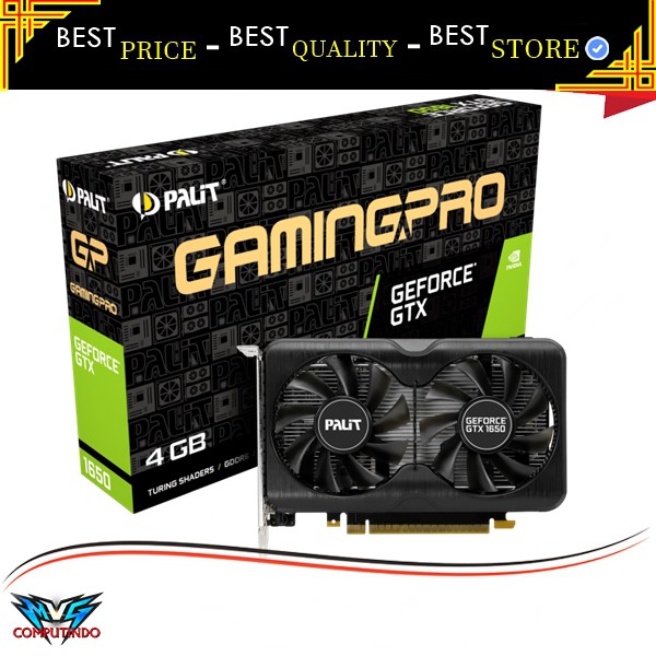 Jual VGA Palit GeForce GTX 1650 Gaming Pro OC 4GB GDDR6 128bit | Shopee ...