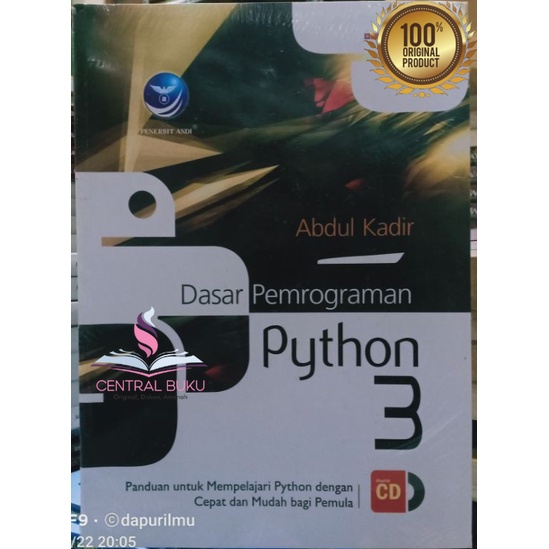 Jual Buku Dasar Pemrograman Python 3 +cd - Kadir | Shopee Indonesia