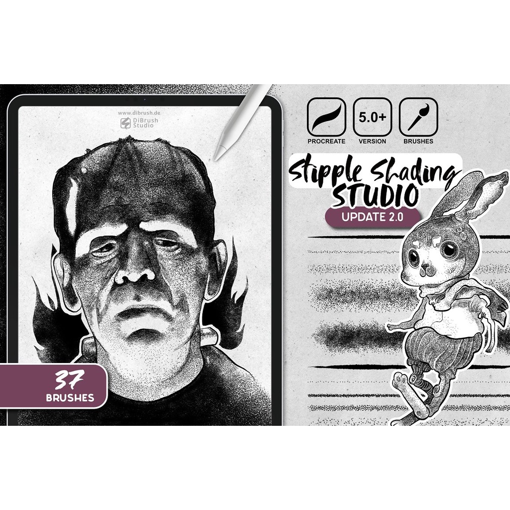 Jual Procreate Brush - Stipple Shading Studio for Procreate | Shopee ...
