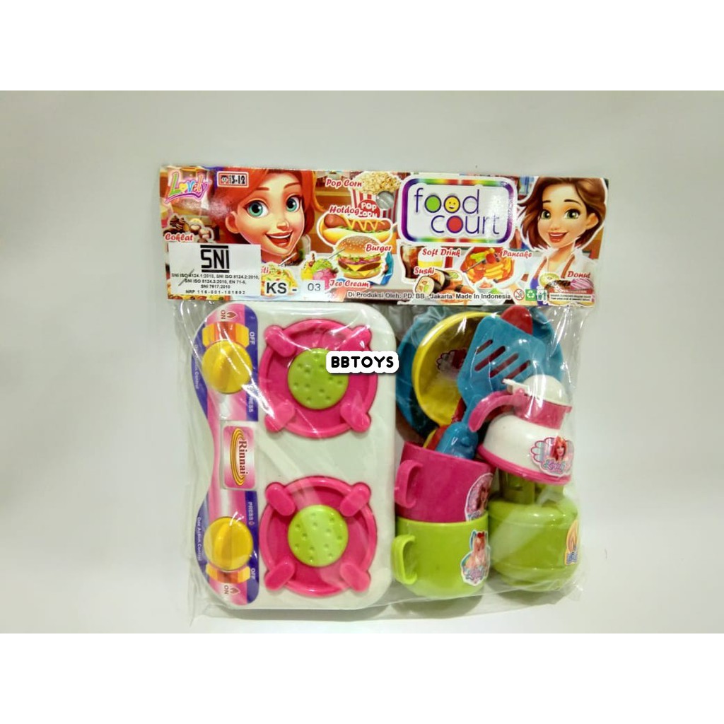 Jual Mainan Anak Masak Masakan - food court - KS03 | Shopee Indonesia