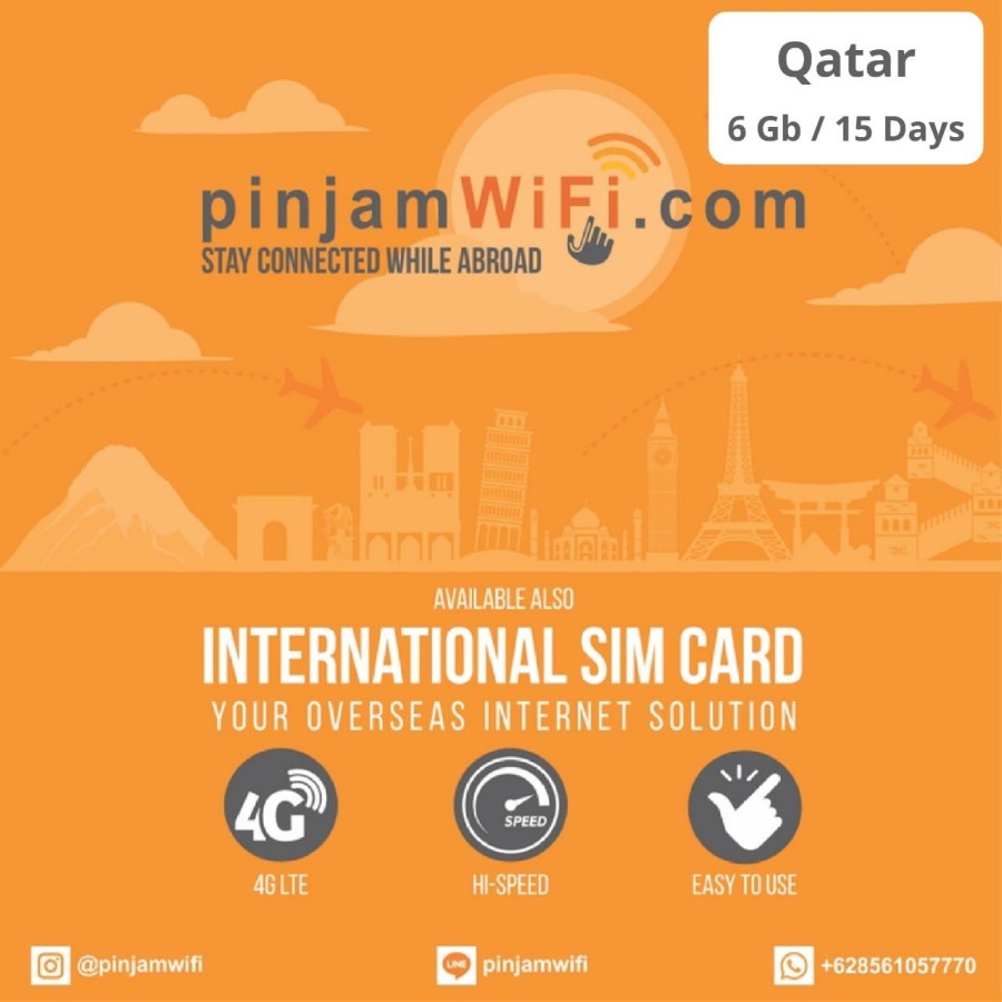 Jual Sim Card Qatar Unlimited FUP Simcard Qatar Doha Shopee Indonesia