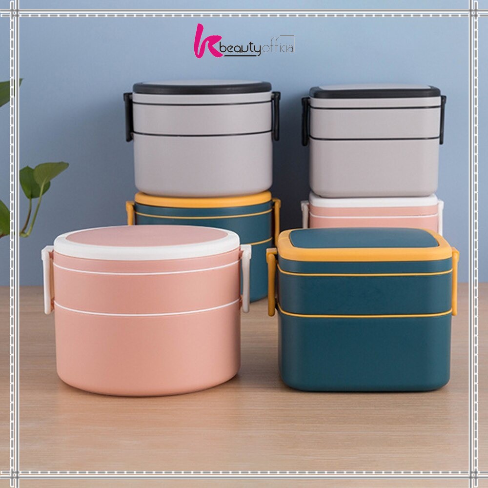 Jual KB-C478 Kotak Makan 2 Tingkat Lunch Box Susun Material Plastik ...