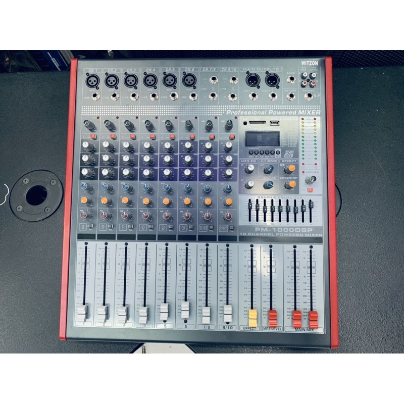 Jual power mixer witzon 10 channel pm 1000 dsp . power mixer 10 ch ...