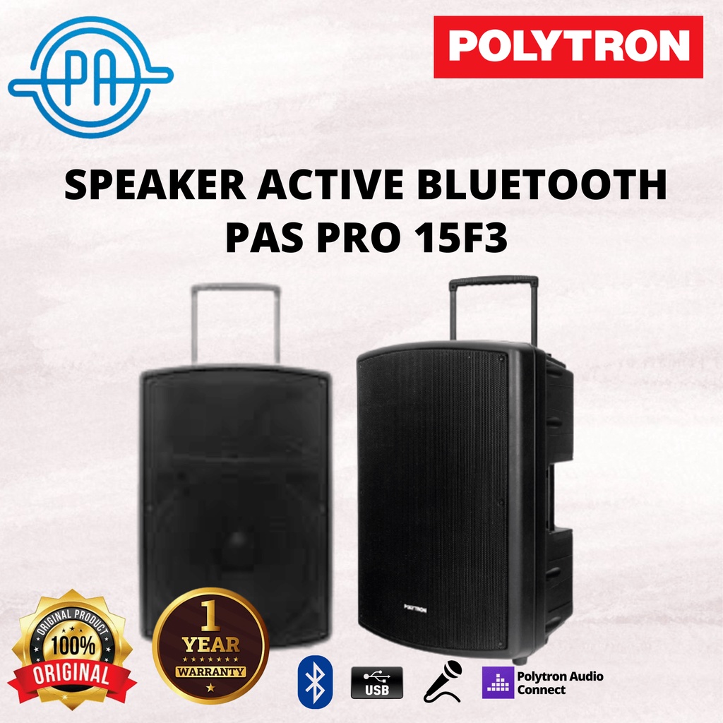 Jual SPEAKER PORTABLE + MIC POLYTRON PAS PRO 15F3 / PASPRO15F3