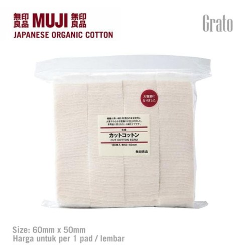 Jual Muji Organic Cotton (Kapas Muji) Eceran per lembar / pad Original