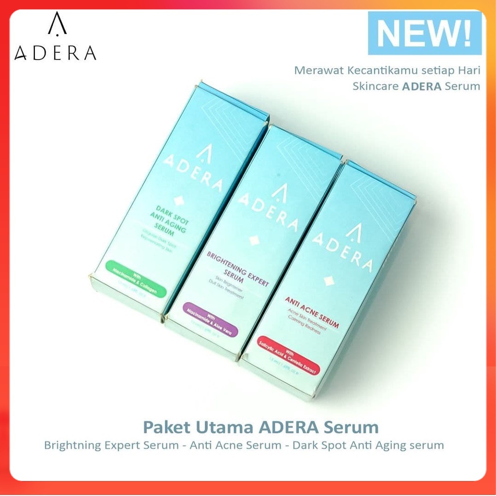 Jual Distributor SERUM ADERA BRIGHTENING /ACNE/DARK SPOT/ 100% ORIGINAL ...