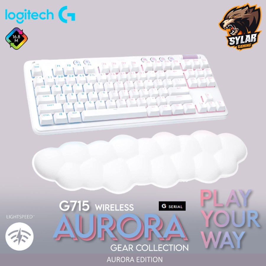 Jual Logitech G715 Aurora TKL RGB Wireless Mechanical Gaming Keyboard ...
