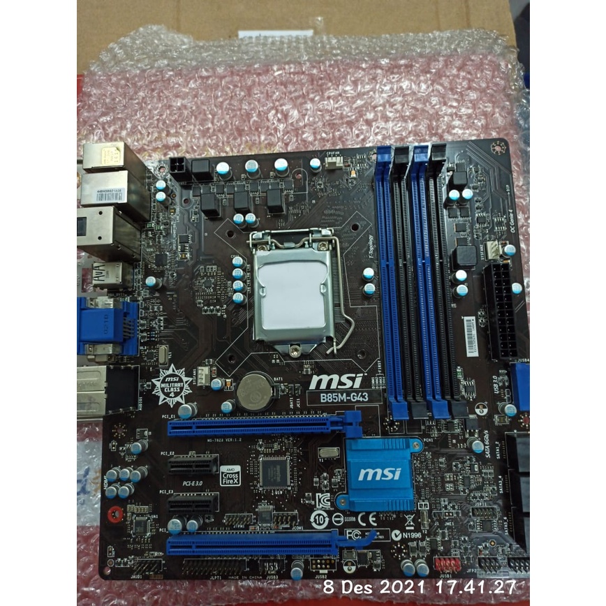 Jual MAINBOARD B85M MSI B85M-G43 LGA 1150 4 SLOT RAM | Shopee Indonesia