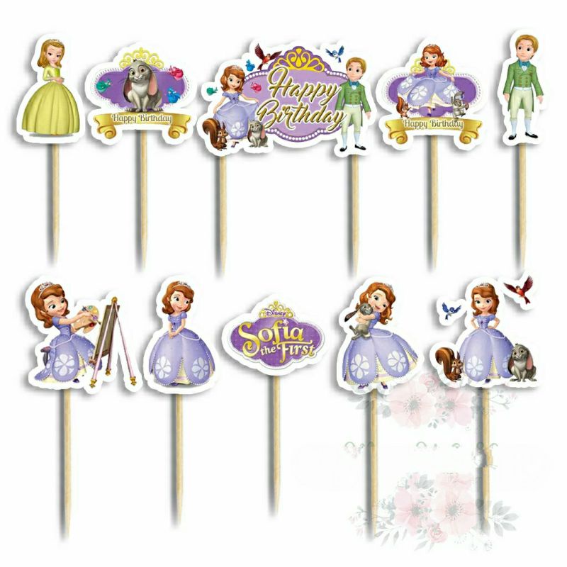 Jual Topper cake hiasan kue ulang tahun anak kartun SOFIA | Shopee ...