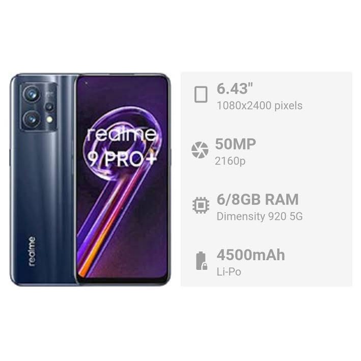 Jual REALME 9 PRO PLUS RAM GB MEMORY 128GB JARINGAN 5G NEW GARANSI 1 ...