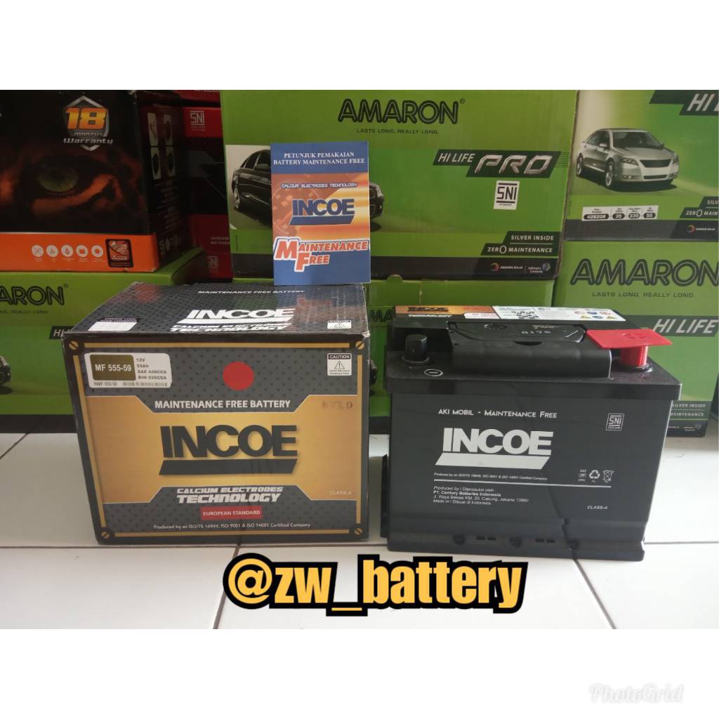 Jual Aki Mobil Peugeot 206-306-405-605 INCOE MF Astra DIN 66 Aki Kering