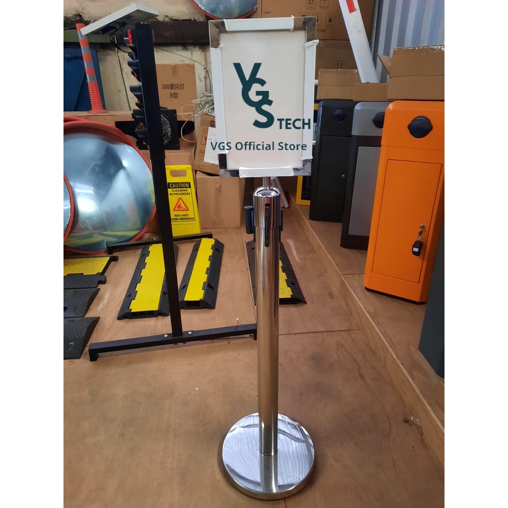 Jual Sign Frame Stainless Papan Tiang Antrian A3 | Shopee Indonesia