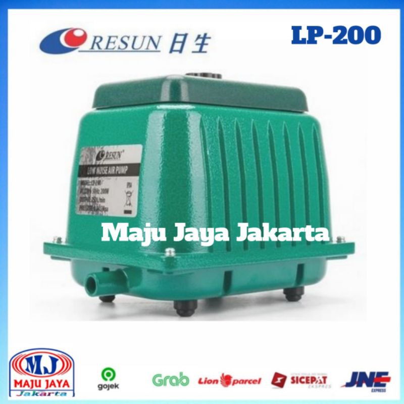 Jual Pompa Aerator Resun LP 200 Air Pump Low Noise Resun LP-200 200Watt ...