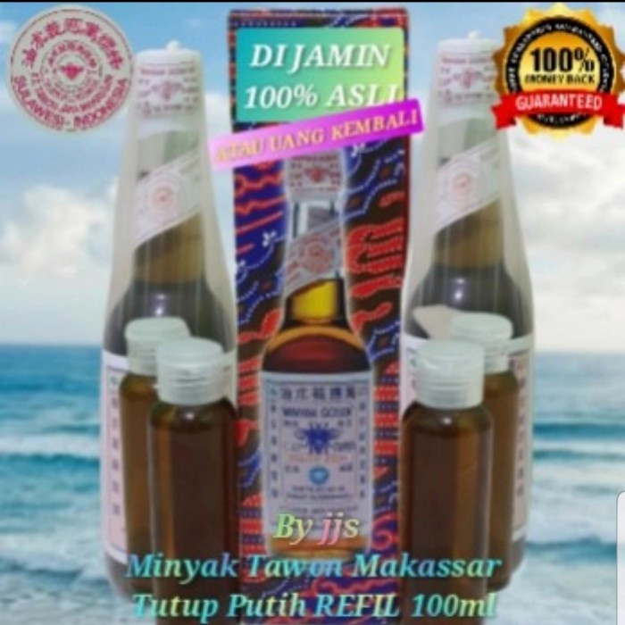 Jual Minyak Tawon Makassar Tutup Putih REFILL100ml (BERKUALITAS ...