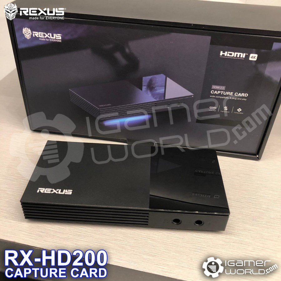 Jual Rexus HD200 / RX-HD200 HDMI 4K Video Capture Card for Streaming ...