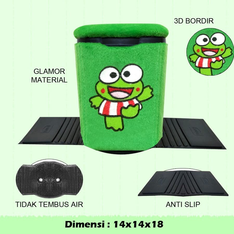 Jual Tempat Sampah Mobil Keroppi Tempat Sampah Mini Tempat Sampah Kecil Tong Sampah Mobil Tong 4577