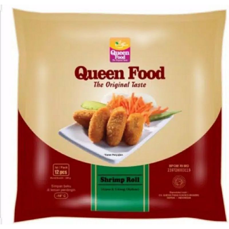 Jual Queen Foods Shrimproll isi 12 pcs | Shopee Indonesia