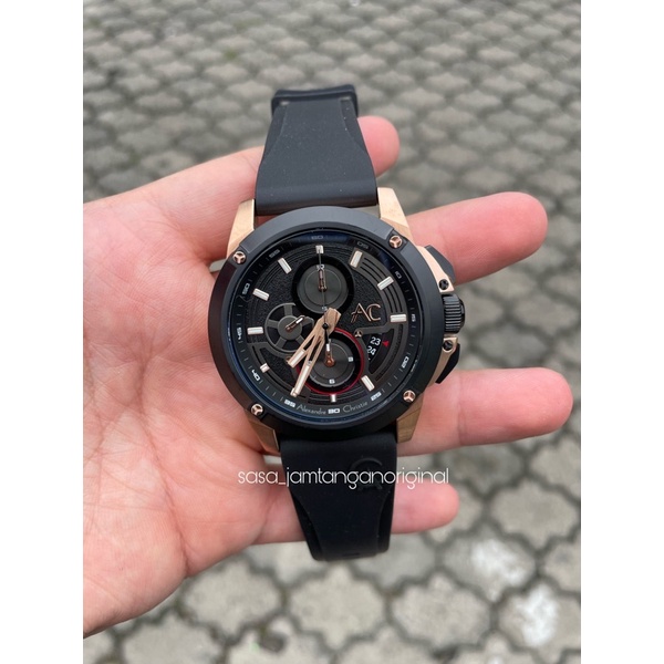 Jual Jam Tangan Alexandre Christie Collection Ac 9602 Original Black ...