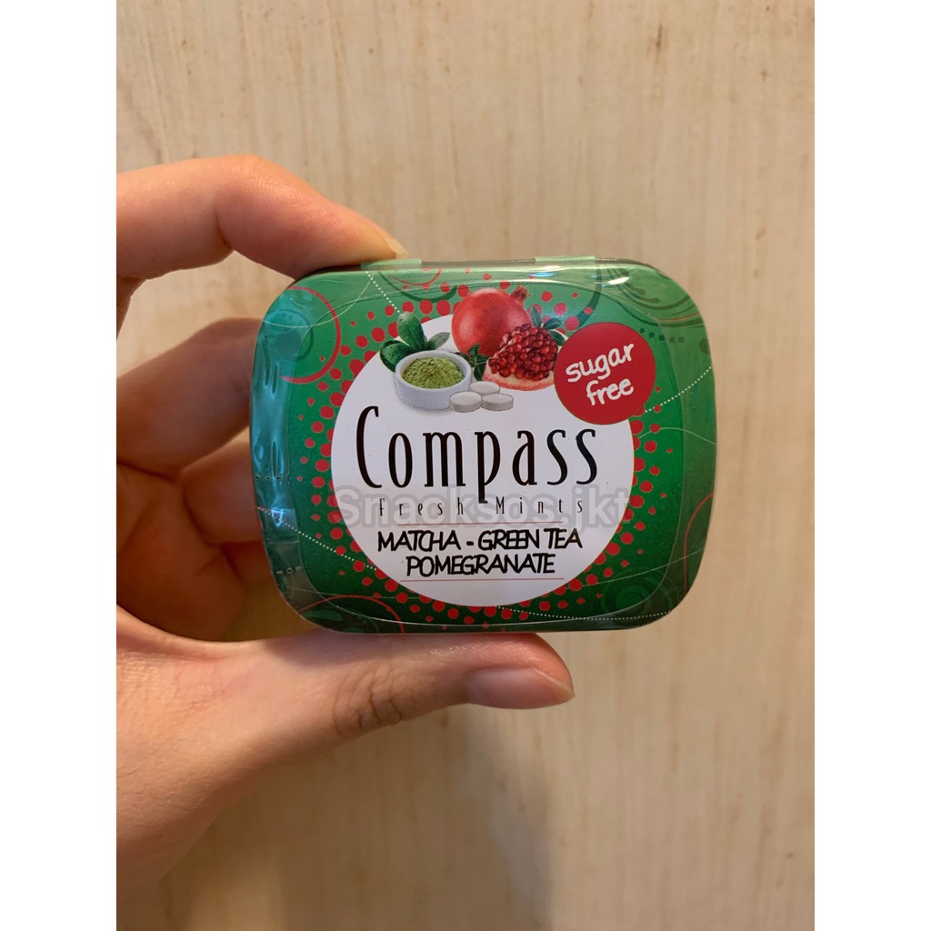 Jual COMPASS FRESH MINTS MATCHA POME / MENTHOL / PEACH / PEPPERMINT ...